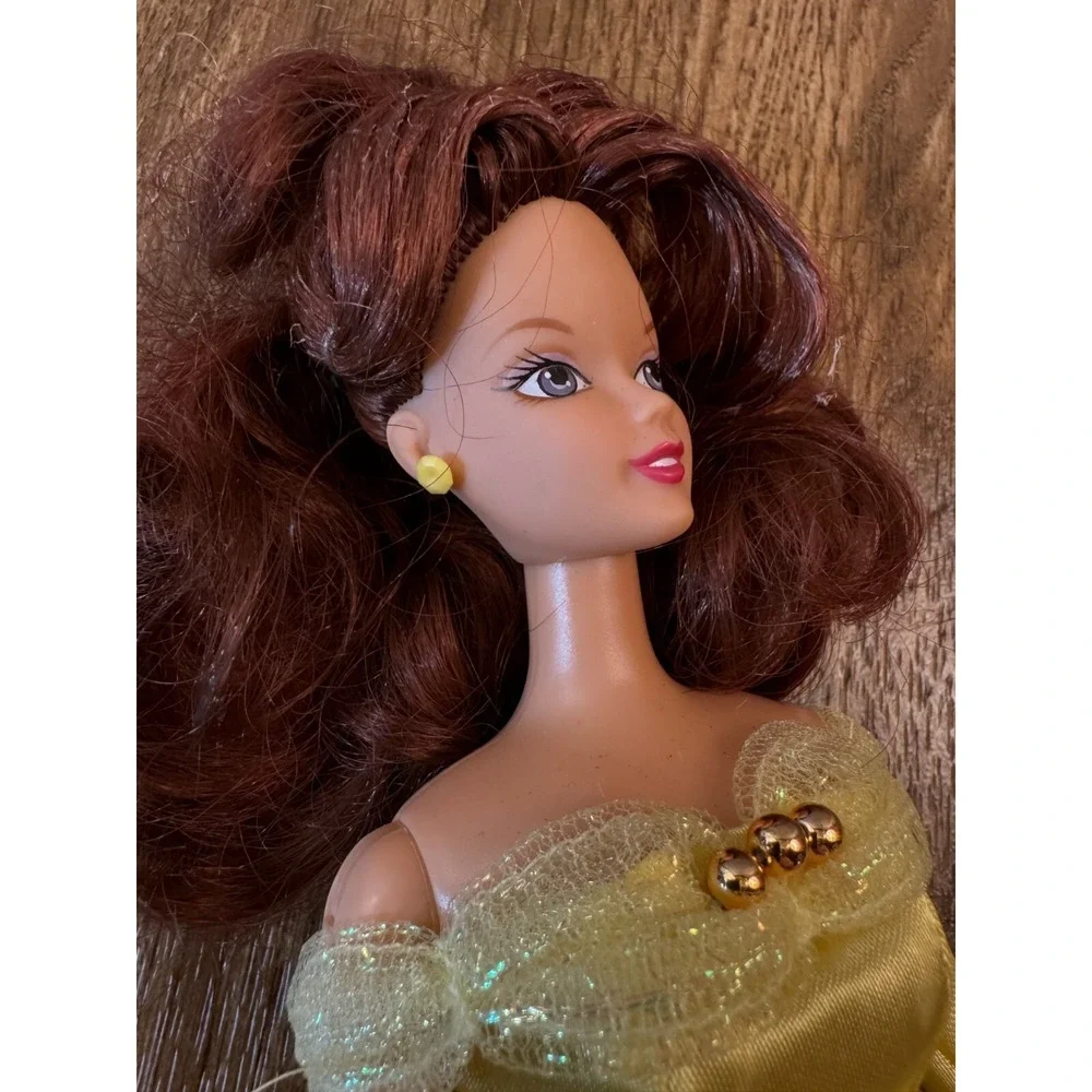 Vtg Disney Store‎ Princess Belle Beauty Beast Classic Doll Yellow Dress Retired